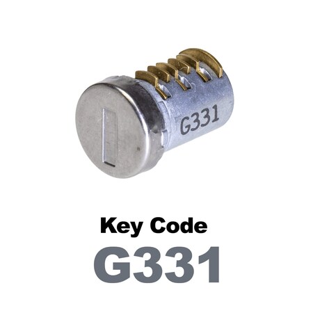 Global Replacement Lock Cylinder, For Non-Master Key Applications, For use in Locks with Key Code G331 KC-SNM-NK-331